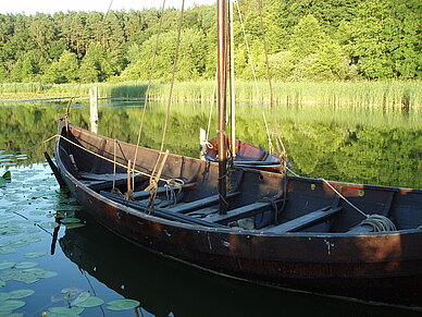 Repliqua of an early medieval boat