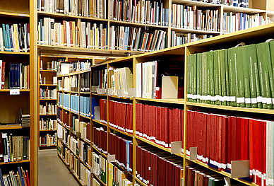 Innenaufahme der Bibliothek